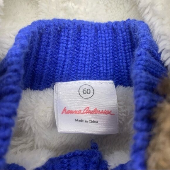 •, Hanna Andersson Cat Dog Knit Jacket Fur Hood Unisex - Picture 6 of 11